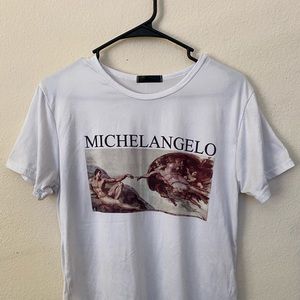 Work of art graphic tee